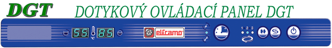 Profi myčky ELFRAMO ovládací panel DGT